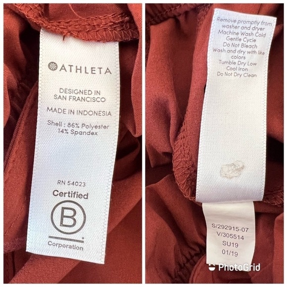 Athleta Paperbag Tie Waist Tapered Jogger Work Travel Leisure Skyline Pants - Picture 8 of 12